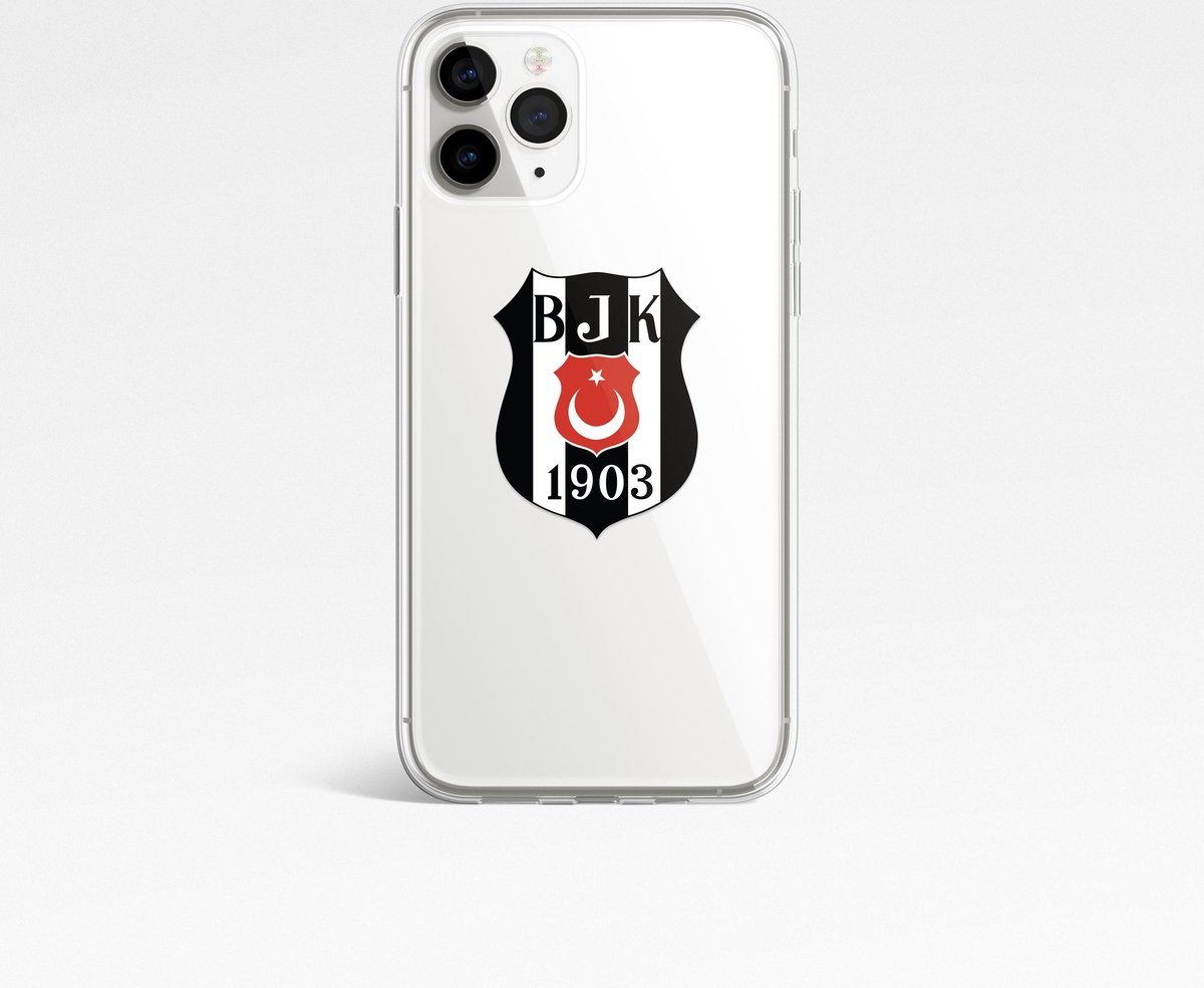 iPhone 13 hoesje - hoesje iPhone 13 -- Siliconen hoesje - Transparant - Case met Besiktas logo