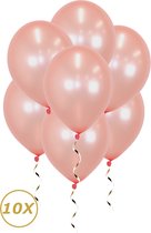 Rose gouden Helium Ballonnen 2024 Verjaardag Versiering Feest Versiering Ballon Metallic Rose goud Luxe Decoratie - 10 Stuks