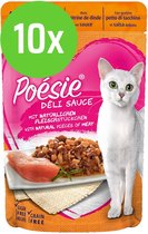 10x Vitakraft Poésie Déli Sauce kalkoen 85 gram