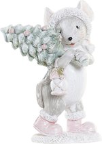 Kerstversiering DKD Home Decor Hars Muis (6 x 5 x 8 cm)