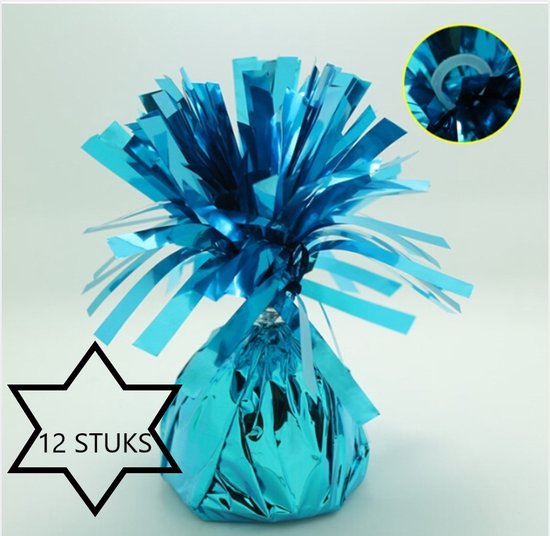 Ballon gewichtje 170 gr Licht Blauw  Kleur 12 stuks, Geboorte Jongen, Verjaardag, Themafeest