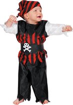 Wilbers & Wilbers - Piraat & Viking Kostuum - Baby-Bay Piratenjongen Kostuum - Rood - Maat 86 - Carnavalskleding - Verkleedkleding