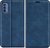 Cazy Motorola Moto E20/E40 Hoesje Portemonnee Book Case Kunstleer - Blauw