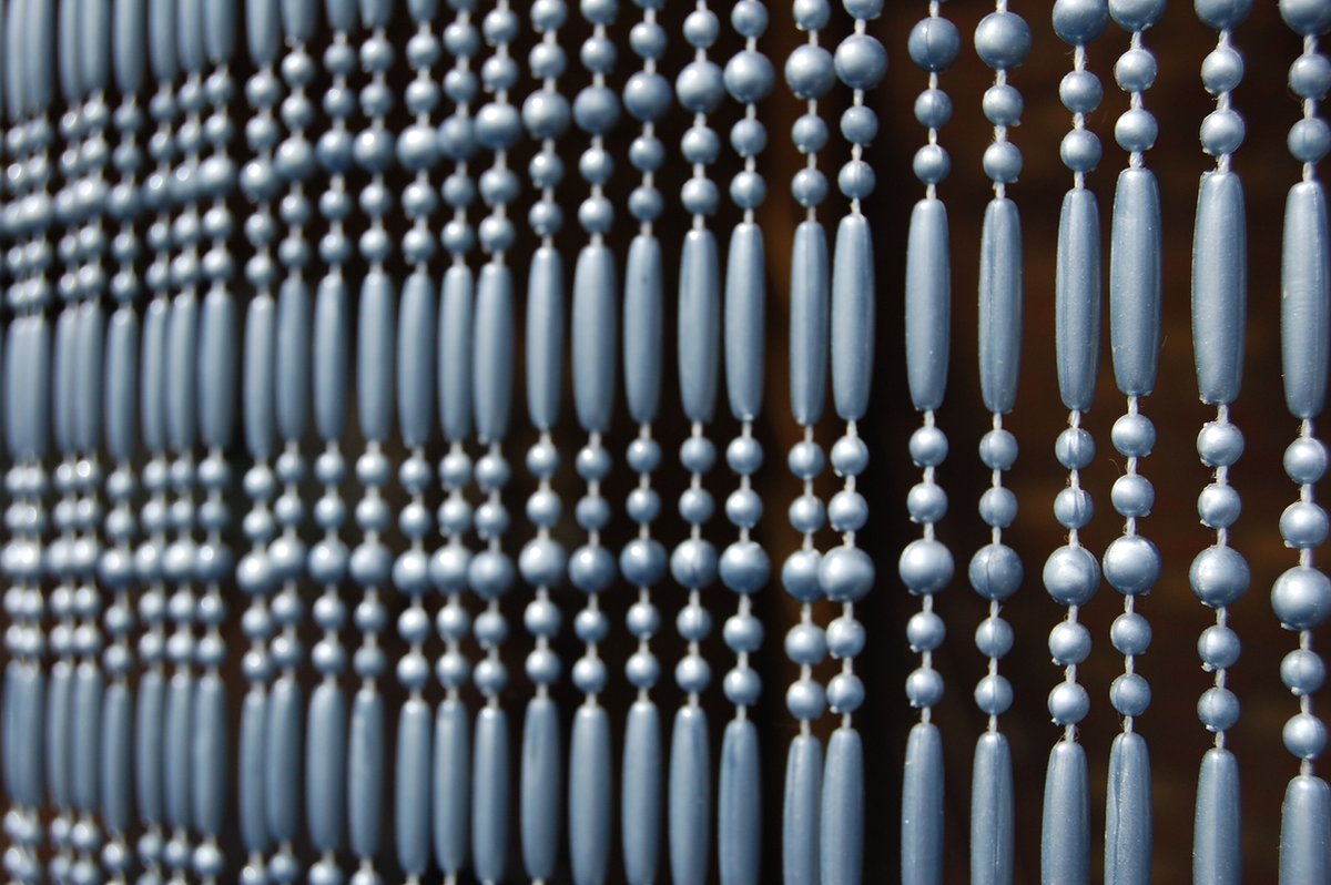 Casa Deurgordijn Kralengordijn Frejus 5 - 90x210 cm - grijs