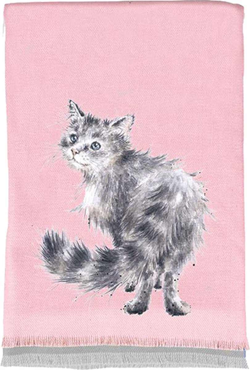 Wrendale Designs Cat Wintersjaal Poesjes - 'Glamour Puss' - inclusief cadeautasje