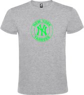 GrijsT-Shirt met “ New York Yankees “ logo Neon Geel Size XS