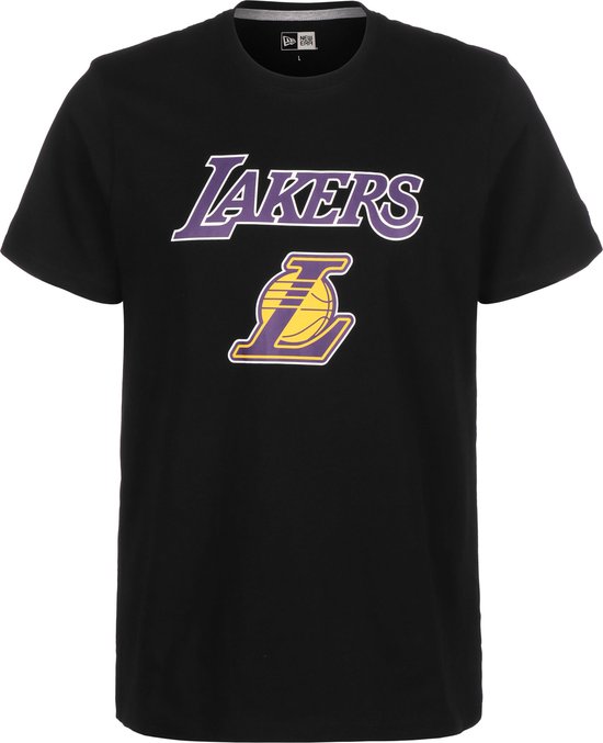 T-shirt avec logo de l'équipe New Era - Los Angeles Lakers - Noir - Medium