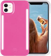 iPhone 11 hoesje | iPhone hoesjes | Apple hoesje | Led hoesje | Neon roze | Backcover | Able & Borret