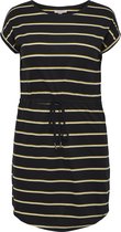 ONLY CARMAKOMA CARAPRIL SS KNEE  DRESS STRIPE JRS NOOS Dames Jurk - Maat L-50/52