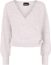 Pieces PCHARPER LS WRAP KNIT CARDIGAN BC Dames Vest - Maat L