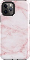 Backcover Marmerlook Hoesje iPhone 11 Pro Roze - Telefoonhoesje - Smartphonehoesje - Zonder Screen Protector