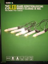 25 x LED kaars lampjes voor versiering in de boom binnen 7 meter lang laagspanning