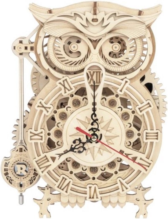 ROKR Horloge Murale 3D En Bois à Assembler - Puzzle Adulte 'Romantic Notes' - Décoration Maison Vintage Avec Pendule - Cadeau Créatif Homme Femme - LC701