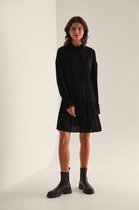 na-kd Frill Detail Mini Dames Jurk - Maat EU 42