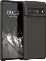 kwmobile telefoonhoesje voor Google Pixel 6 Pro - Hoesje met siliconen coating - Smartphone case in olijfgroen