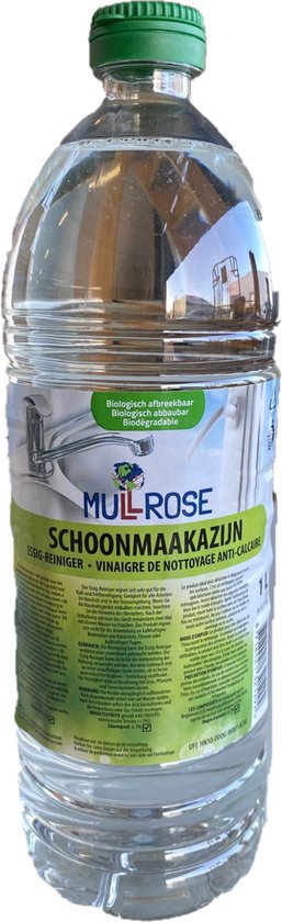 Schoonmaak- azijn - 1 Liter- huishouden- alles reiniger-1 stuk