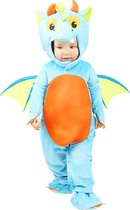 FUNIDELIA Draken kostuum voor baby - 0-6 mnd (50-68 cm) - Blauw