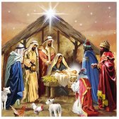 Ambiente - Servetten - 33 x 33 cm - Nativity Collage - Kerst -