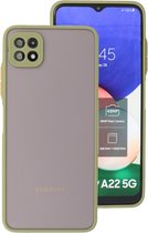 Wicked Narwal | Kleurcombinatie Hard Case Samsung Samsung Galaxy A22 5G Groen