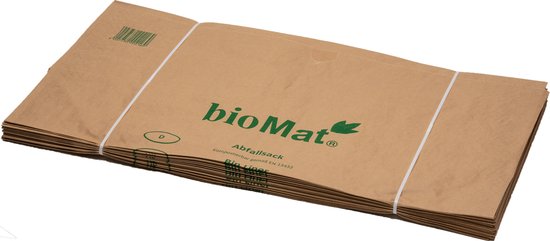 Mooie jurk maat Pebish BioMat - Composteerbare containerzakken - Papier - 1 laags - 120/140 liter  - 25 stuks | bol.com
