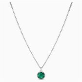 Fate Jewellery Ketting FJ4128 - Smaragd - 925 zilver - 45cm + 5cm