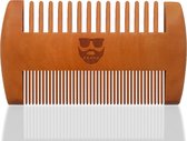 BAØRD Dubbelzijdige Houten Baardkam – Baard Anti-Klit Kam – Beard Comb – Sandelhout – Ideaal Voor Baardolie En Baardbalsem