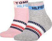 Tommy Hilfiger Kids Quarter 2 Pack Logo Ribbon Unisex Sokken - Maat 31/34