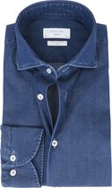 Profuomo - Sky Blue SF Overhemd Denim Donkerblauw - 38 - Heren - Slim-fit