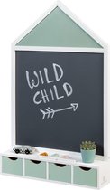 MUSTERKIND ® Krijtbord - Juncus - wit/munt