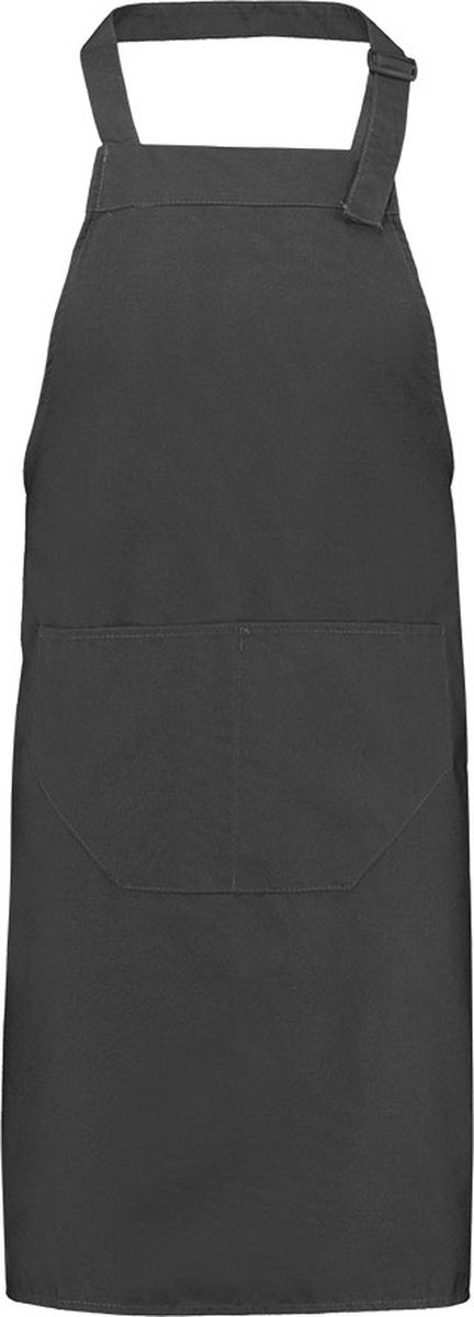 Benza Professioneel Schort keukenschort 75 x 85 Cm - Donkergrijs