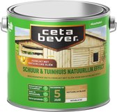 CetaBever Schuur & Tuinhuis Beits - Natuurlijk Effect - Blank - 2,5 liter