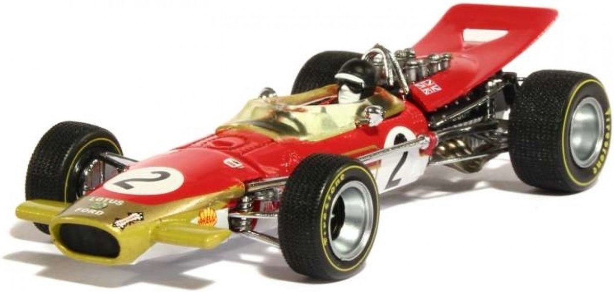 Quartzo 27805 - Lotus 49B Jackie Oliver G.P. Belgie 1968 - Miniatuur F1 auto 1:43
