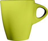 Roma - Walkure - Koffie - Kop & Schotel - Kiwi/Groen - 14CL - Porselein - Set a 6 stuks