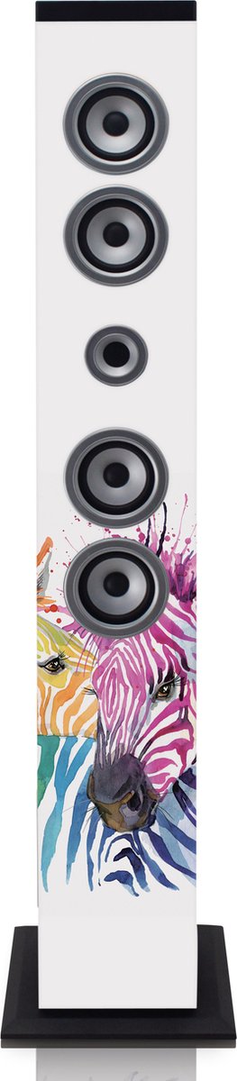 Ices IBT-6 - Bluetooth speaker toren - Zebra