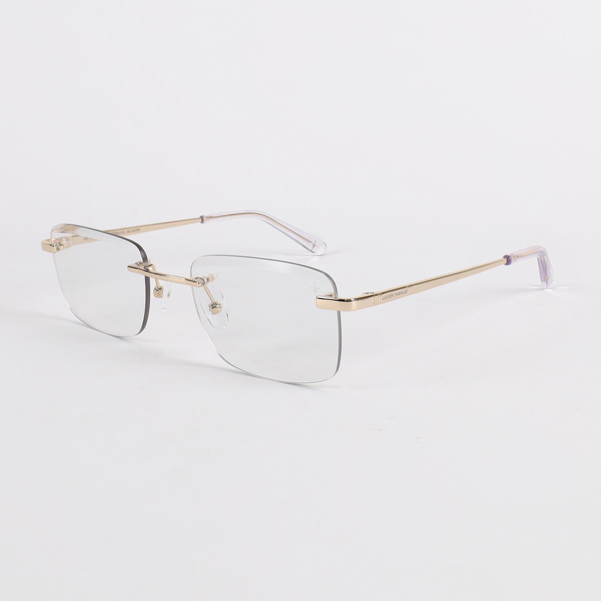 Lucien Fabrice - Crystal - Gold - Transparant - Zonnebril - Sunglasses - Eyewear - Unisex - Dames - Heren