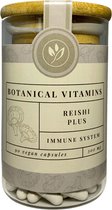 Reishi Plus - 90 capsules - 300 mg - Hoog gestandaardiseerd - Herbruikbare glazen Voorraadpot - Botanical Vitamins