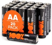Alkaline batterijen AA mignon penlite LR06 batterij 1.5V - 20 stuks - AA batterij - 100% Peak Power