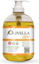 Olivella Vloeibare olijfzeep Apricot 500ml ( 2 stuks )