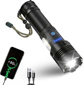 Dieux - 2 in 1 LED Zaklamp - Zoomfunctie - IP44 Waterresistent - Aluminium - Opbergkit