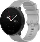 Siliconen Smartwatch bandje - Geschikt voor  Polar Ignite 2 siliconen bandje - grijs - Strap-it Horlogeband / Polsband / Armband