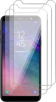 Samsung A6 Plus Screenprotector - Beschermglas Samsung Galaxy A6 Plus Screen Protector Glas - 3 stuks