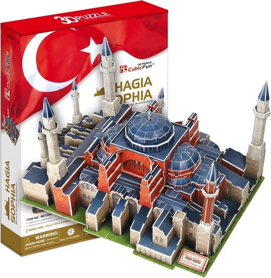 Ayasofya Hagia Sophia 3D puzzel - 225 stuks - CubicFun - Ayasofya Moskee -  Ayasofya... | bol.com