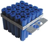 Expandet plug blauw 8x50mm Kunststof muurplug met gelijkmatige expansie - 25 stuks