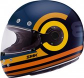 SMK Retro Ranko Blauw Oranje Integraalhelm - Maat XL