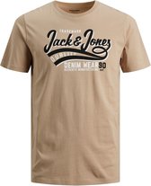 Jack & Jones Logo Tee Crockery (Maat: 3XL)