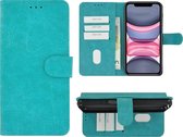 Hoesje iPhone 11 Pro Max - iPhone 11 Pro Max Book Case Wallet Turquoise Cover