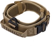 Halsband Hond - Honden halsband - Tactical - Zwart - Hals 35-75CM