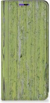 Telefoon Hoesje Geschikt voor Samsung Galaxy A22 4G | M22 Wallet Case Green Wood
