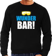 Apres ski trui Wunderbar zwart  heren - Wintersport sweater - Foute apres ski outfit/ kleding/ verkleedkleding S