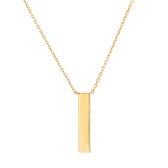 Fate Jewellery FJ4108 - Letter I - 925 zilver - goud verguld - 45cm +5cm